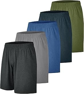 CE' CERDR Mens Athletic Workout Shorts with Pockets and Elastic Waistband Quick Dry Activewear