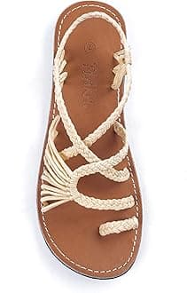 Plaka Women's Rubber Flat Summer Sandals