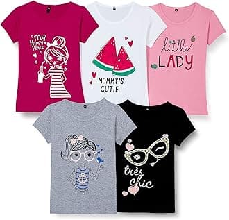 Girls T2F GLS-TSRT T-Shirt (pack of 5)