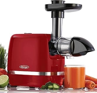 H3000RED Cold Press 365 Juicer Slow Masticating Extractor Creates Delicious Fruit Vegetable and Leafy Green High Juice Yield and Preserves Nutritional Value, 150-Watt, Red