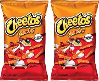 American Crunchy 8oz Cheese Flavour - 2 x 226g - US Import Corn Chips