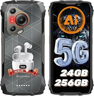 BL7000 AI 5G Rugged Phone Android 15, 24GB+256GB/2TB MTK Dimensity 6300, 6.78" FHD+ 120Hz, 50MP + Night Vision 20MP, 7500mAh/33W, Rugged Smartphone Dual SIM/T-Mobile/NFC/OTG/IP69K Waterproof