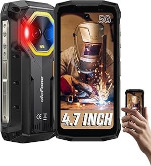 Armor Mini 20 Pro 5G Rugged Phone, 16GB+256GB MTK Dimensity 6300, 64MP+50MP Main Camera, 6200mAh(33W), 4.7" HD+ Corning Gorilla Screen, IP68/69K Waterproof, Versatile LED Light, Android 15