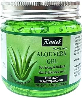 Aloe Vera Gel Pure Natural Organic Aloe Gel For Moisturizing Face Skin & Hair Care (Cucumber)
