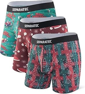 SeparatecMens Underwear with Pouch Moisture Wicking Dual Pouch Boxer Briefs Breathable Cool Rayon from Bamboo Underwear Men