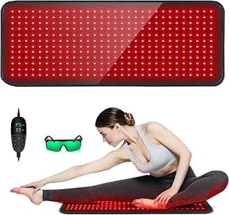 Red Light Therapy for Body, 31.5" x 11.8" Large Red Light Therapy Pad, 360 LEDs with 660nm Redlight & 850nm Infrared Light Therapy for Waist Back Shoulder Neck Pain Relief FSA Eligible