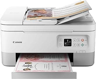 Canon PIXMA TR7020a All-in-One Wireless Color Inkjet Printer, with Duplex Printing, Mobile Printing, and Auto Document Feeder, White