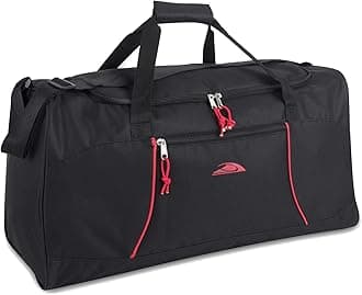 Lightweight Canvas Duffle Bags for Men & Women for Traveling, The Gym, and as Sports Equipment Bag/Organizer (Black 1)