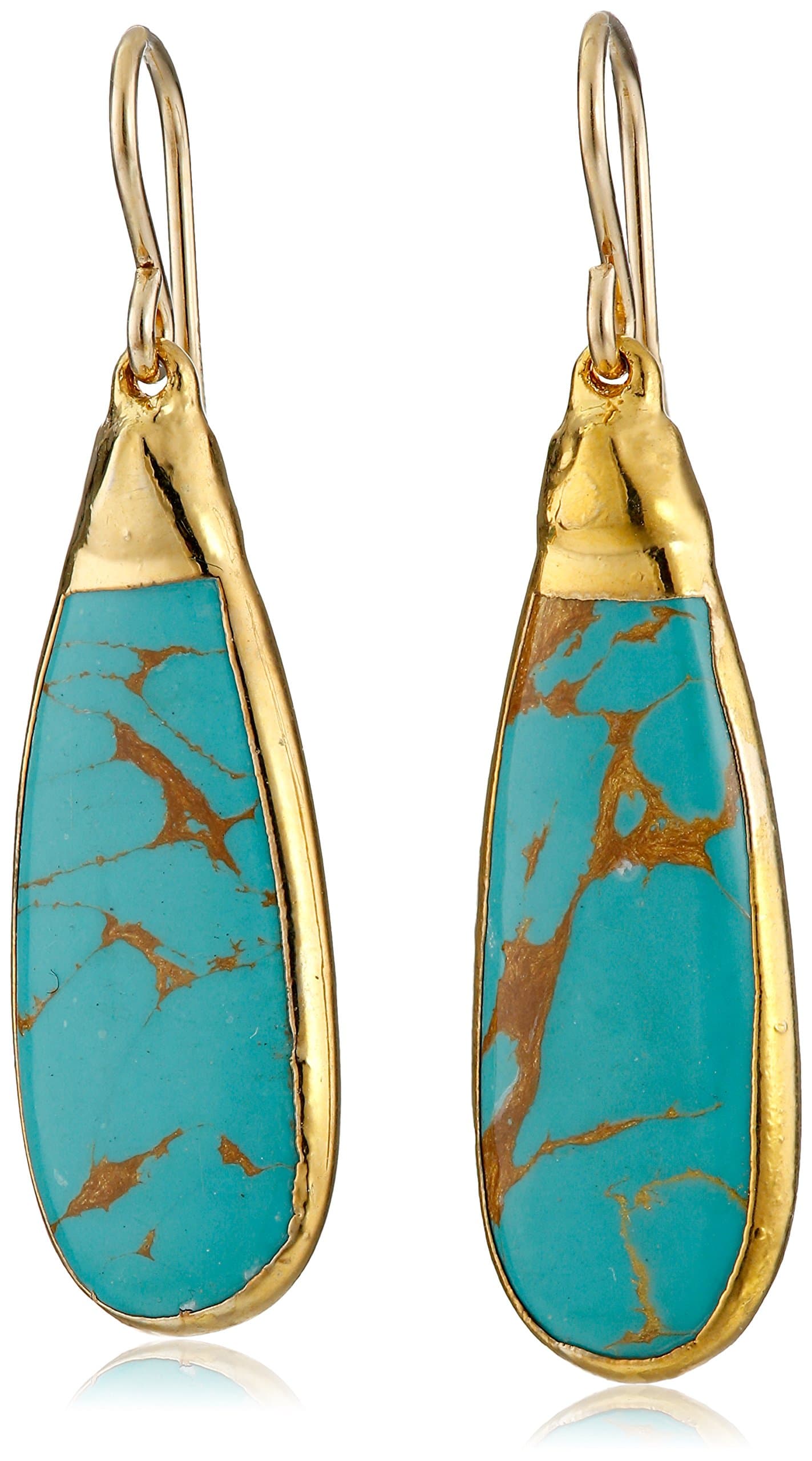 Devon Leigh Turquoise Teardrop Earrings