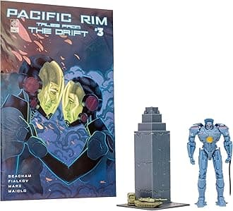 Pacific Rim McFarlane Toys ジプシーデンジャー (ジェーガー) 4インチスケールフィギュア プレイセット コミック付き, 14737