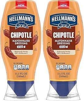 Mayonnaise Dressing Mild Chipotle for Tacos, Grilled Chicken Sandwiches & More, with Real Ingredients & No Artificial Flavors, 11.5 oz (Pack of 2)