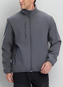 fit space Men's Athletic Insulated Jacket Lightweight Fleece Outerwear Windbreaker Running Cycling Hiking