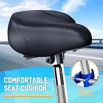 Single Speed Adult Tricycle, 3 Wheel Bikes with Large Basket, Cruiser Bike for Women/Men/Seniors, Adult Trike for Outdoor/Shopping/Recreation/Picnic(26Inch Blue)