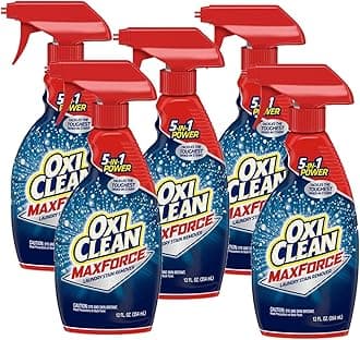 Max Force Laundry Stain Remover Spray 12 Ounce, set of 5