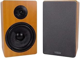 Rockville (2) RockShelf 68C 400w Wood 6.5"" Home Theater Bookshelf Speakers/8 Ohm, ROCKSHELF 68C V2