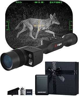 ATN X-Sight 5 LRF Ultra HD 4K+ Smart Day & Night Vision Scope with Built-in Laser Rangefinder and Ballistic Calculator | Dual Stream Video, Recoil Activated Video | Exclusive Signature Series Kit