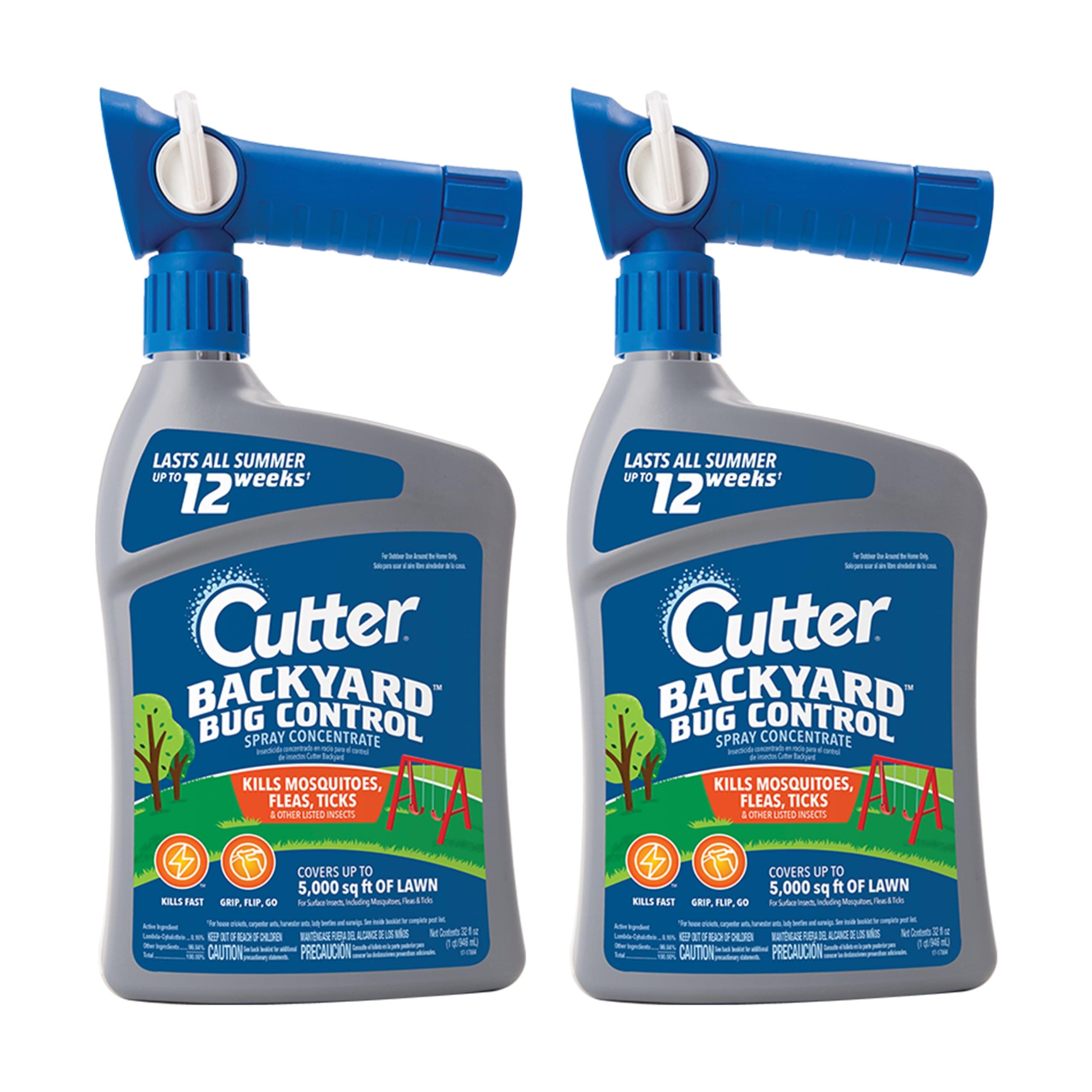 - Backyard Bug Control Spray Concentrate (2 Pack), Kills Mosquitoes, Fleas & Listed Ants, 32 fl Ounce