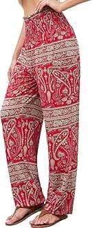 QIANXIZHANwomens Boho Palazzo Slacks