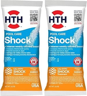 Pool Shock, Cal Hypo Formula, 13.3oz, Pack of 2 | Swimming Pool Care | Chlorinator | Boosts Chlorine Levels
