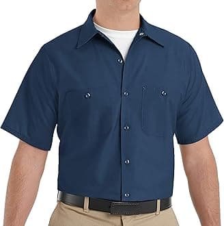 Red Kap Men's Performance Tech Vertical Button Hole Shirt