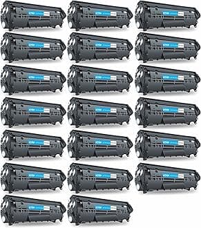 ProDot 12A Toner Cartridge Replaces HP Q2612A Canon 303/703/FX-9/FX-10 Compatible with HP 1010-1020/1022/1315-3030/M1005 Canon LBP2900/3000/L100 I 1500 Page Yield I 1 Year Warranty (20 PC)