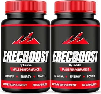 (2 Pack) Erecboost Capsules for Men, Erecboost Original, Erecboost for Men, ErecBooster, Erecboost En Capsulas, ErecaBoost Pills, Erecboost Pastillas, Erecboost Natural Advanced Formula, 120 Capsules