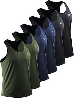 NELEUS Men's 3 Pack Running Tank Top Dry Fit Y-Back Athletic Workout Tank Tops