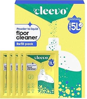 - Floor Cleaner Liquid (5L Refill Pack) | 1 Pouch = 1L Floor Cleaners for Mops | Chlorine-Free Surface Cleaner, All-Purpose Floor Cleaning Liquid (Zesty Lemon)