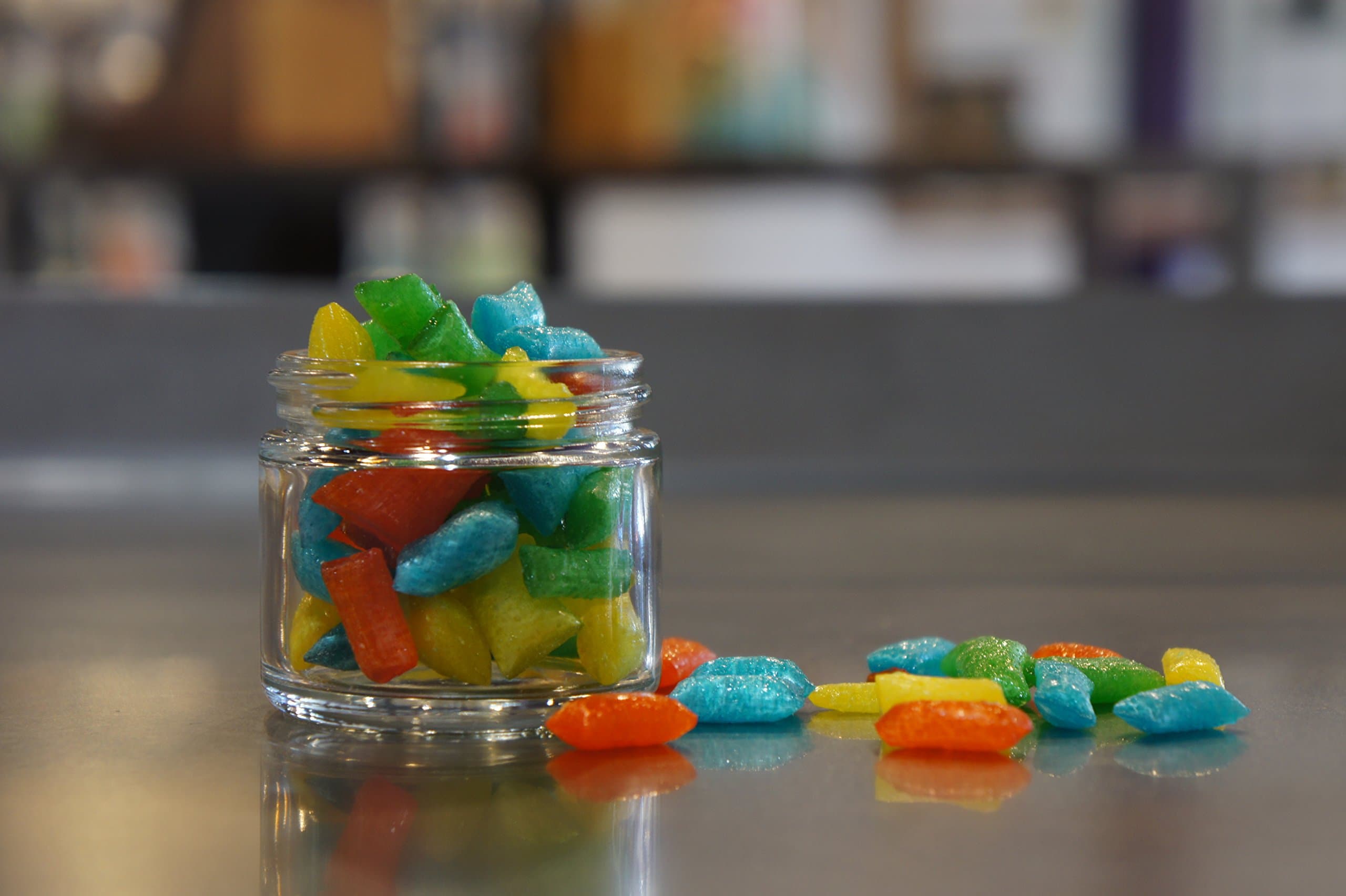 Handmade Old-fashioned Sour Fruit Flavor Hard Candy (4oz Medium Jar)