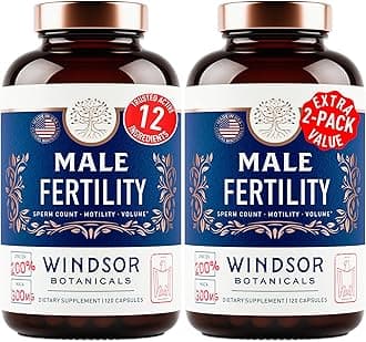 Fertility Supplements for Men Prenatal Vitamins - Zinc, Maca, Ashwagandha, L Arginine Plus Natural Extracts - Conception for Him Male Fertility Support Supplement - 4-Month Supply, 240 Pills