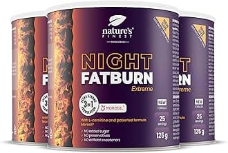 Nature's Finest by Nutrisslim Night Burn Extreme - Night Formula with Morosil (400 mg), L-Carnitine - Natural Valerian Sleep Aids for Adults - Vegan, Gluten Free