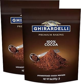 Ghirardelli Premium Baking Cocoa, 100% Unsweetened, 8 Ounce (Pack of 2)