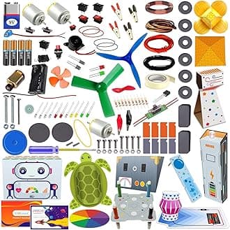 Kit4Curious® 100 DIY Projects + 13 Activities - Science & Fun Innovation kit - STEAM Learning Hobby Science Exploration Toy - Smart Educational Gift for Boys and Girls