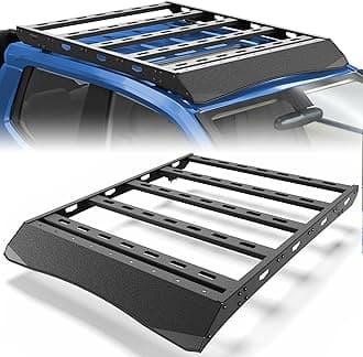 Roof Rack Compatible for 2024-2025 Tacoma Double Cab Crew Cab（4 Doors Cargo Carriers Luggage Storage Heavy Duty Basket Holder Carbon Steel Cross Bars