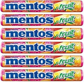Mentos Fruit Roll,6 X 29 Grams