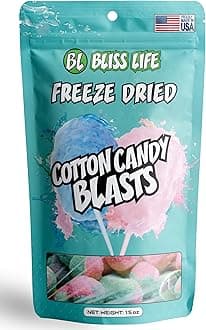 Tiktok Sugar Freeze-Dried Cotton Candy, Asmr Crunchy Candy, Sweet & Sour Spicy Snacks For Kids, Unique Novelty Snack For Kids 1.5oz
