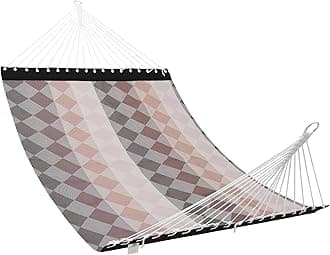 Patio Watcher 13 FT Quick Dry Textilene Hammock - Outdoor Double Hammock - Heavy Duty Hammocks for Outside - 450 lbs Capacity - Rhomb