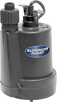1/5 HP Thermoplastic Submersible Utility Pump, 91025