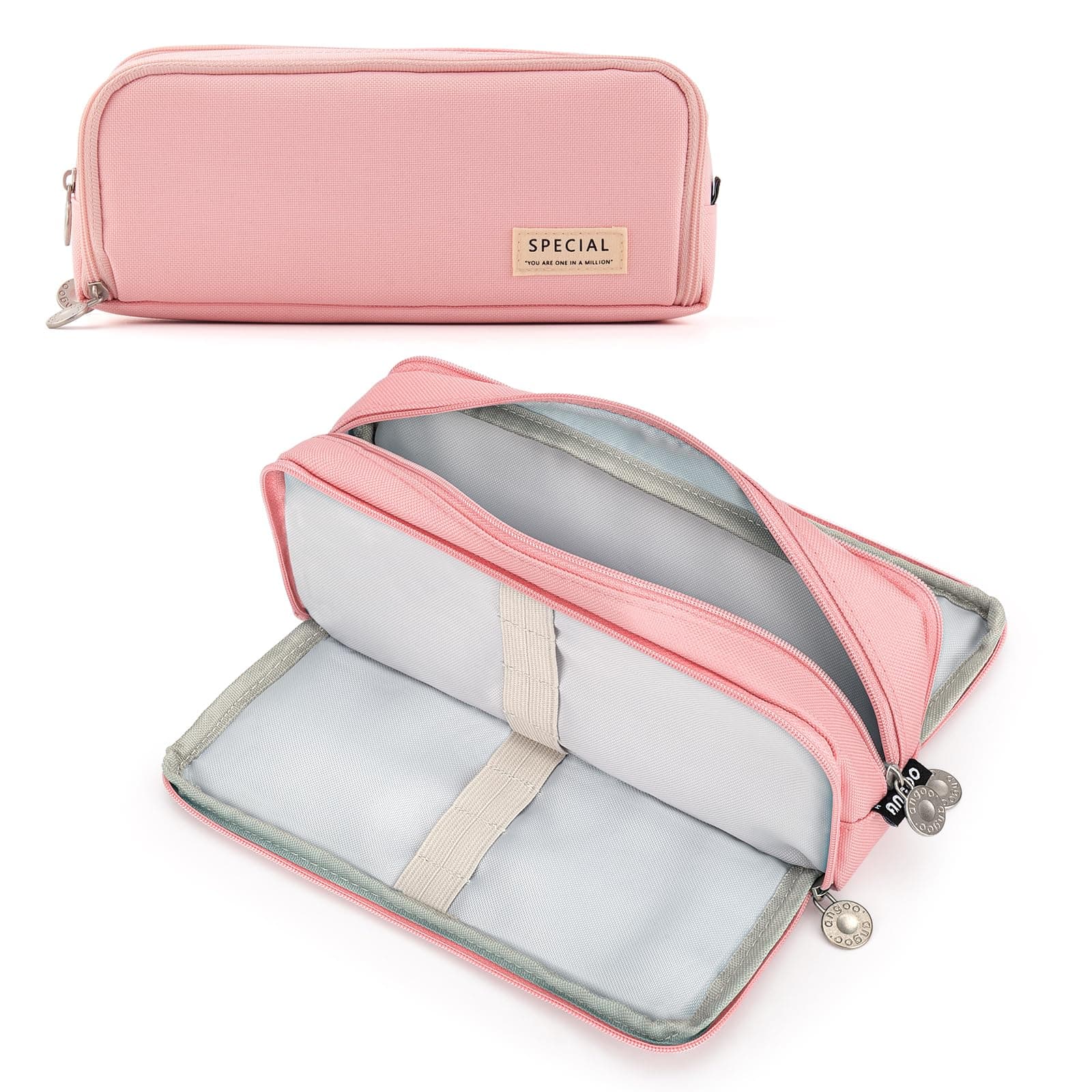 TOYESSLarge 3-Tier Compartment Pencil Case - Portable Multifunctional Storage Suitable for Students, Children, Adults, Girls, Boys