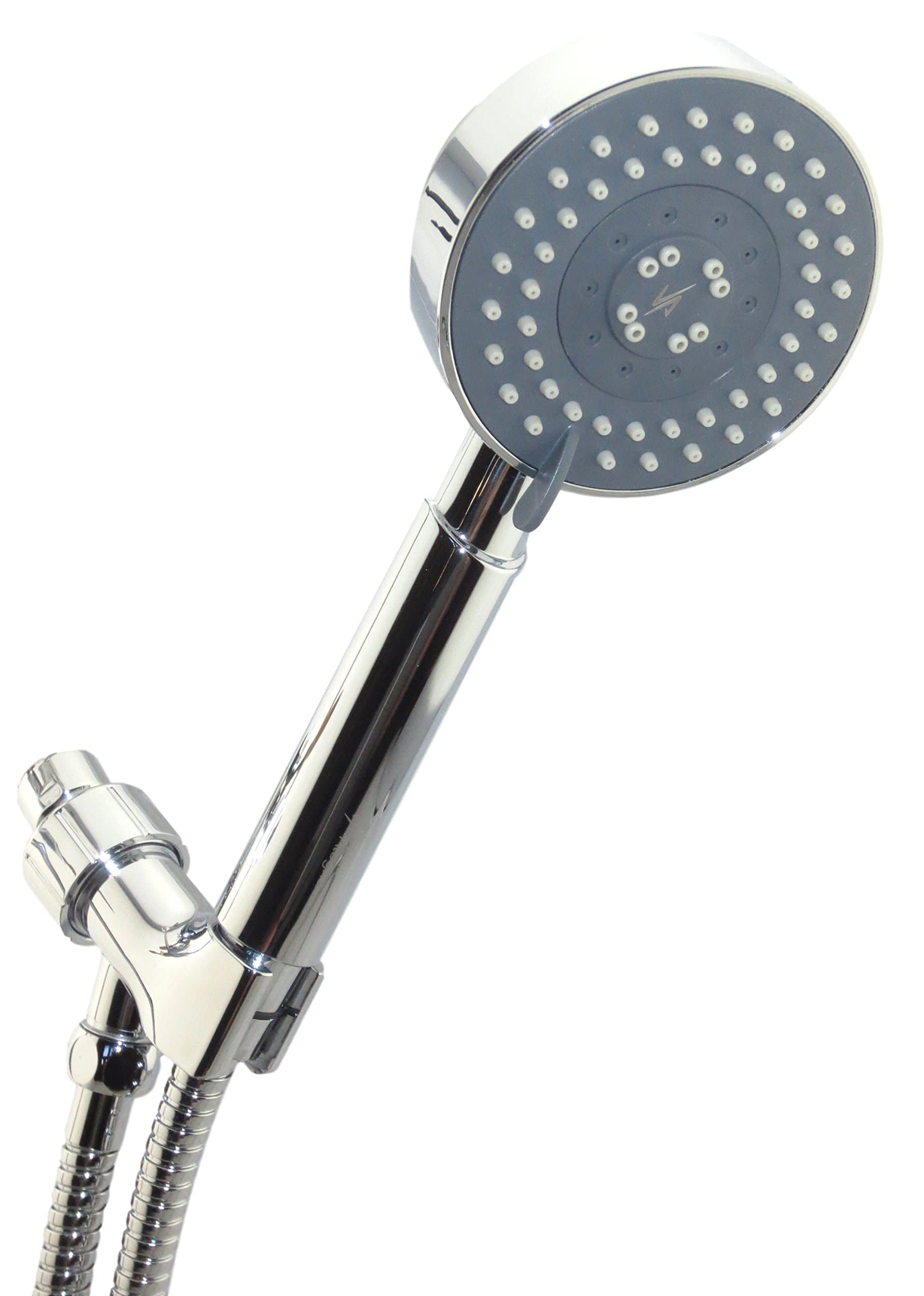 Vida Alegria UBERMIST Handheld 3 Setting Shower Head; 2 Sprays plus Mist mode; Steel Hose; 2.5gpm