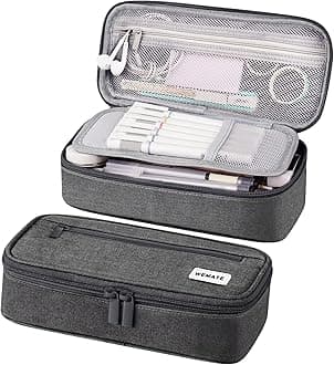 WEMATE Pencil Case, Large Storage Organizer for Stationery, Back - to - School Essential, Teacher Must - have, Big Pencil Pouch, Marker Case School Supplies for College & High School