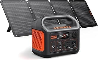 Solar Generator 300, 292Wh Backup LiFePO4 Battery with 1XSolar Panel SolarSaga 100W Air, 300W Pure Sine Wave AC Outlet for RV Outdoors Camping Travel Blackout