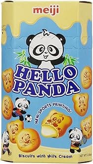 Meiji Hello Panda Biscuits with Milk Cream, 2-Ounce Boxes (Pack of 20)