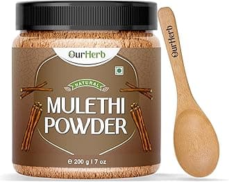 OurHerb Organic Mulethi Powder| Liquorice | Yashimadhu | Glycyrrhiza glabra |...