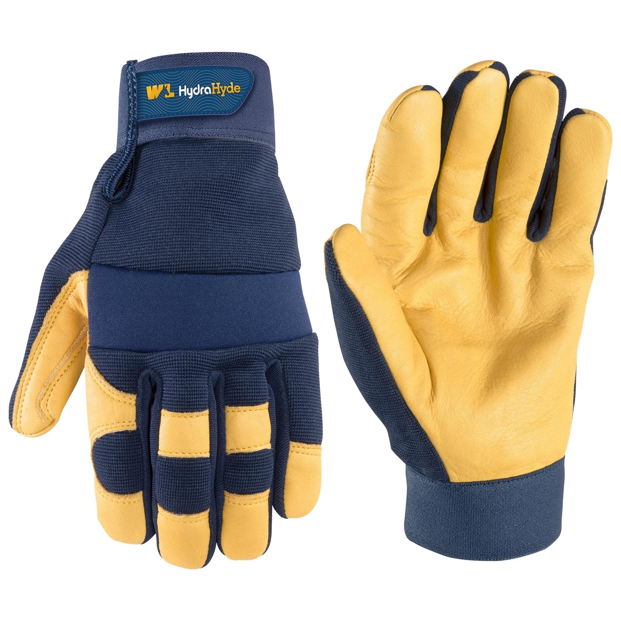 Men's Water-Resistant Leather Palm Work Gloves