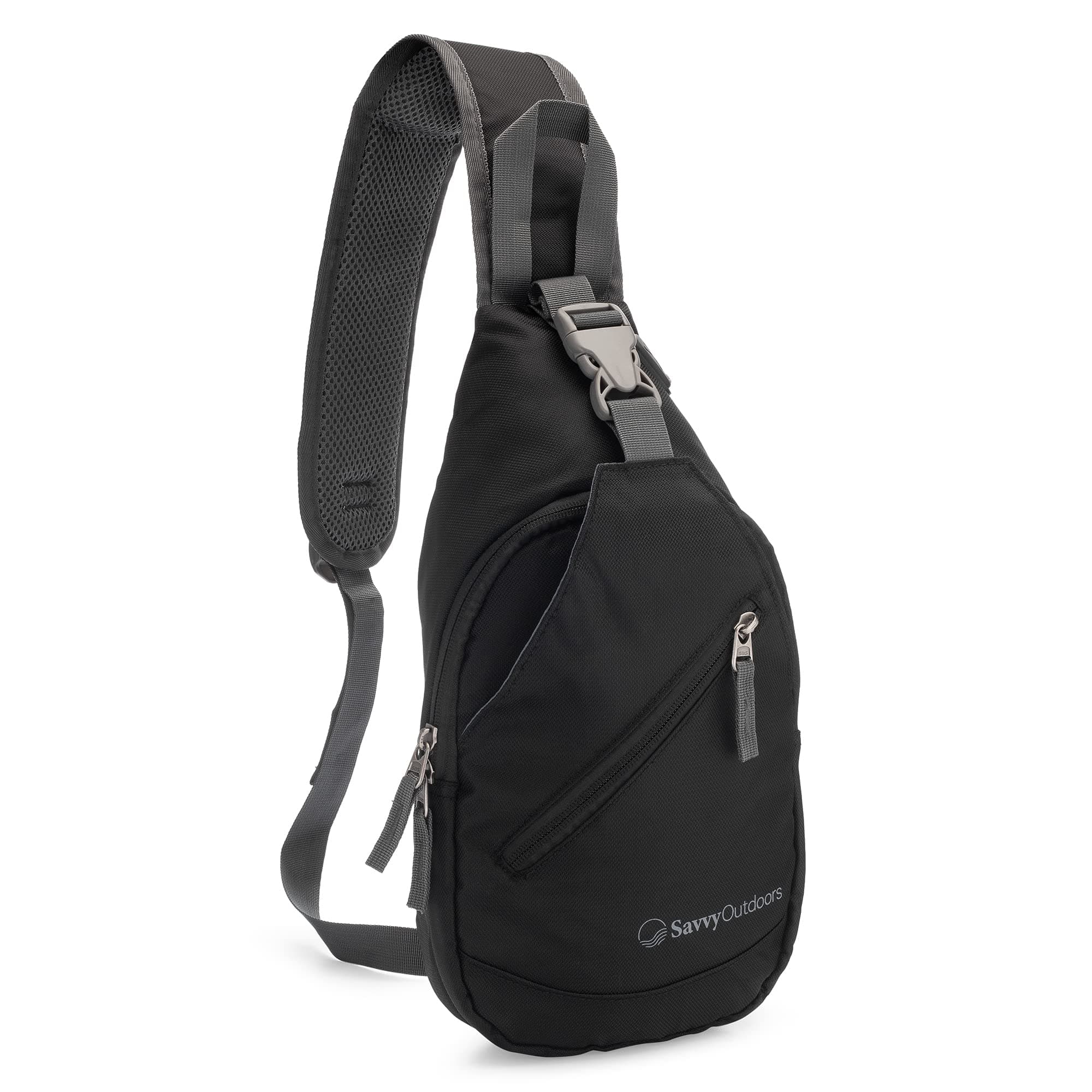 Black Small Sling Backpack by Savvy Outdoors