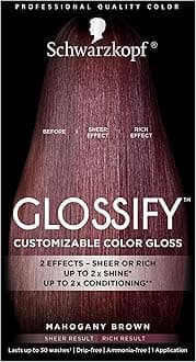 SchwarzkopfGlossify Customizable Color Gloss, Mahogany Brown