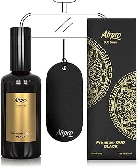 Airpro Luxury Oud Black Car Perfume Spray | Oud Car Air Freshener Spray | Long Lasting Fragrance for Car, Office, Home & Room | Premium Car Accessories | Luxury Car Perfume | 100ml