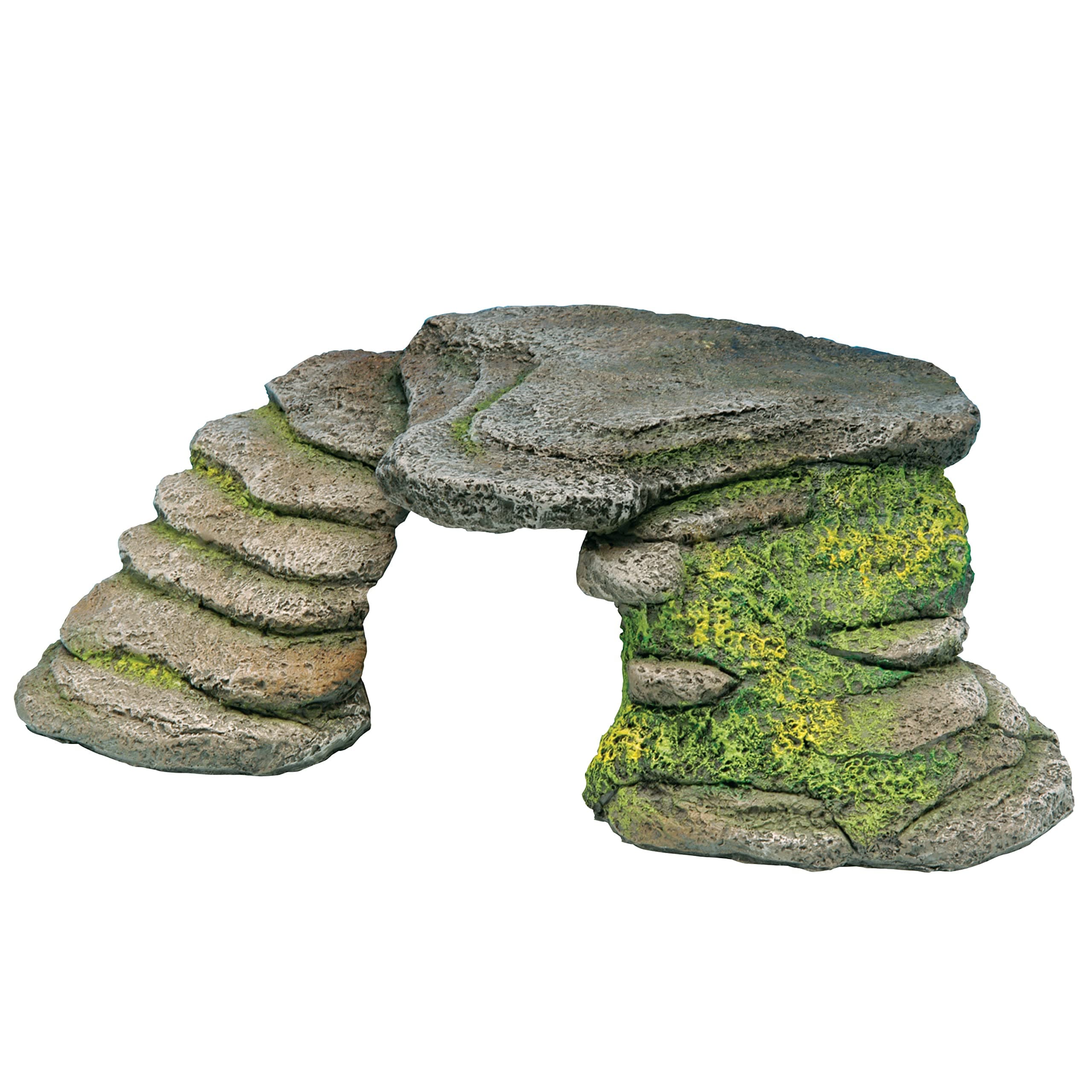 Reptology Shale Scape Step Ledge – Decorative Resin for Aquariums & Terrariums – Great for Reptiles, Amphibians, and Fish – Small