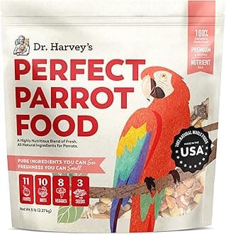 Dr. Harvey's Perfect Parrot Blend - Natural Food for Large Parrots (5 pounds)